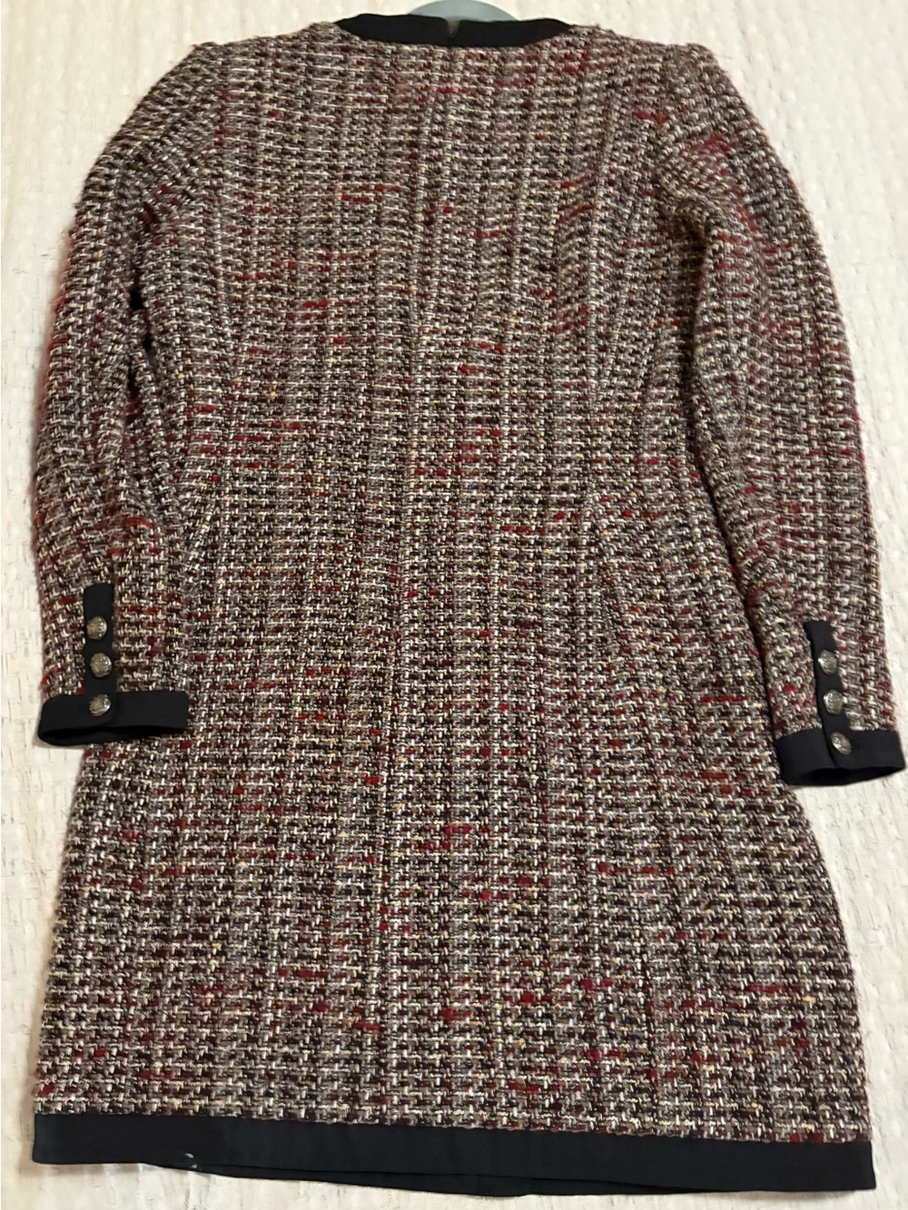 Veronica Beard Kenai Metallic Cotton-Blend Tweed Mini Dress - Picture 4 of 4
